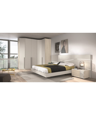 Dormitorio de matrimonio en blanco