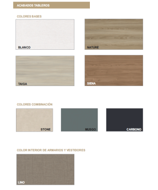 Dormitorio moderno y elegante en tono Taiga y Carbono