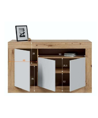 Aparador Baltik de 3 puertas