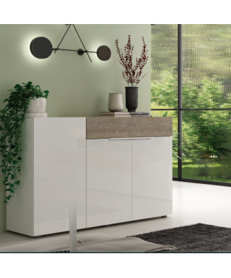 Aparador en dos tonos de madera