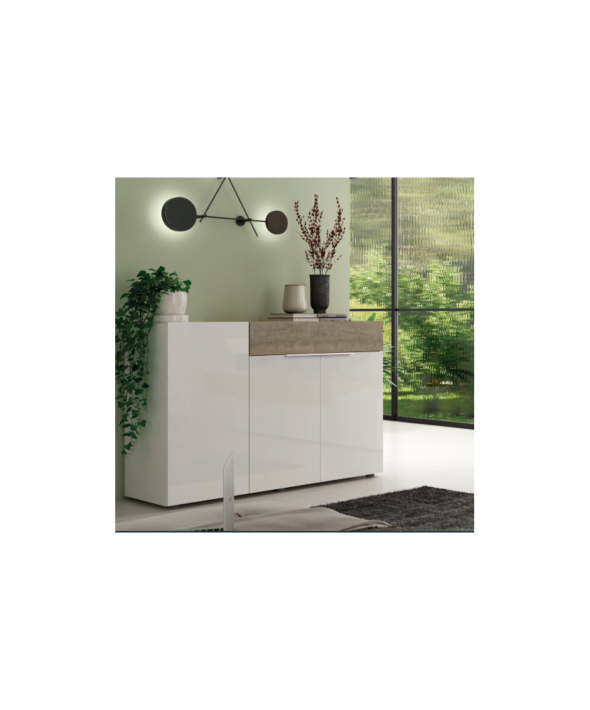 Aparador en dos tonos de madera