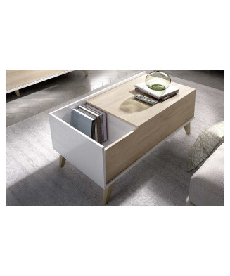Mesa de centro elevable