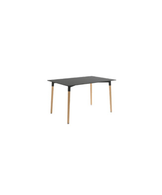 Mesa de comedor rectangular de 120cm con patas de madera Mesa de comedor rectangular de 120cm con patas de madera