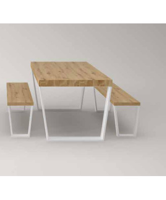 Mesa de comedor y banco de mesa Mesa de comedor y banco de mesa