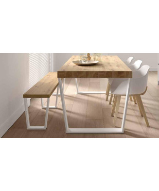 Mesa de comedor y banco de mesa