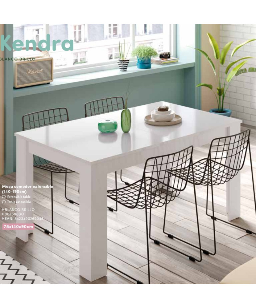 Mesa  de comedor extensible 140-190