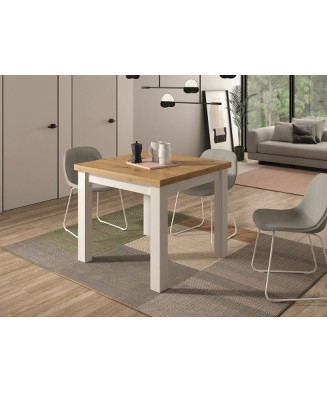 Mesa cuadrada libro extensible