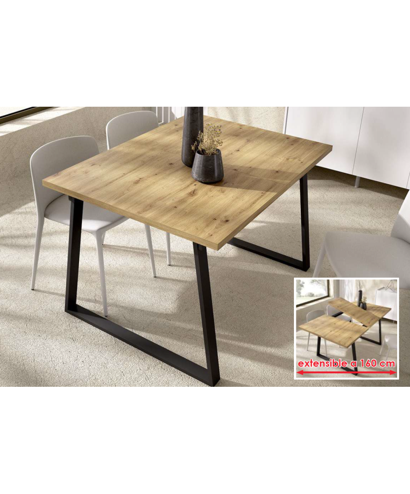 Mesa extensible para comedor rectangular