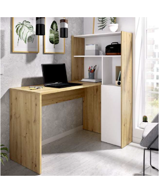 Mesa en Tono Nordic y Blanco con 2 Montajes