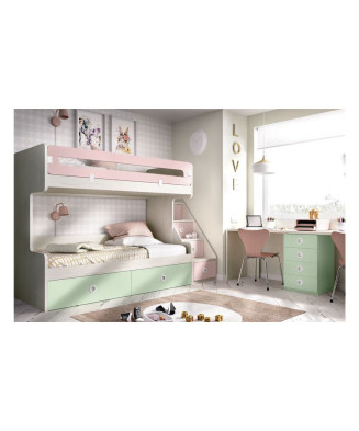 Litera juvenil con escalones