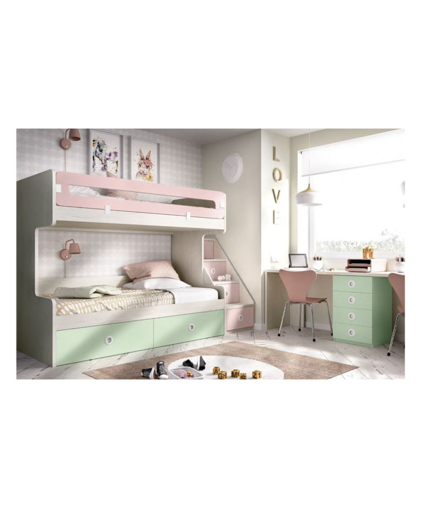 Litera juvenil con escalones