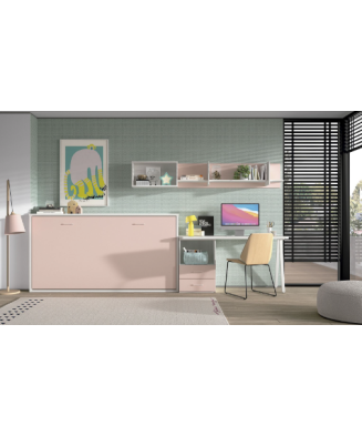 Dormitorio juvenil con cama abatible