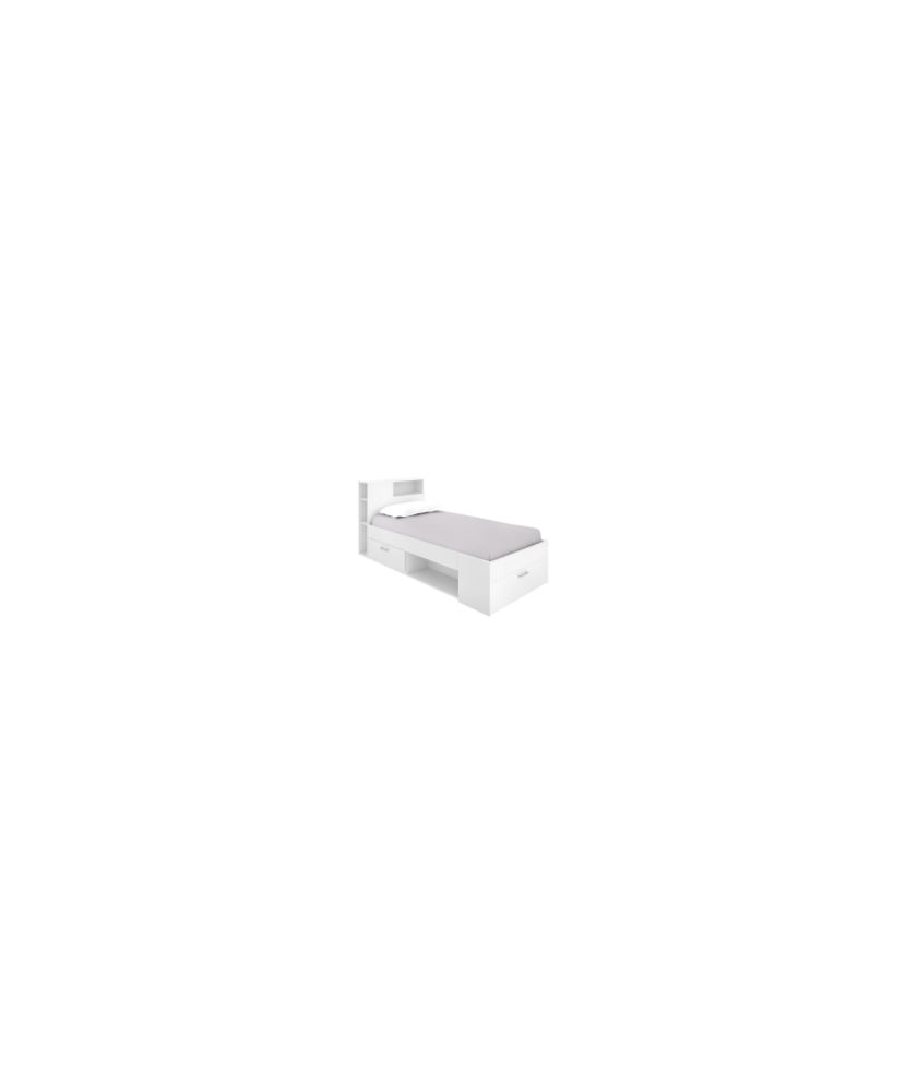 Cama compacta blanca