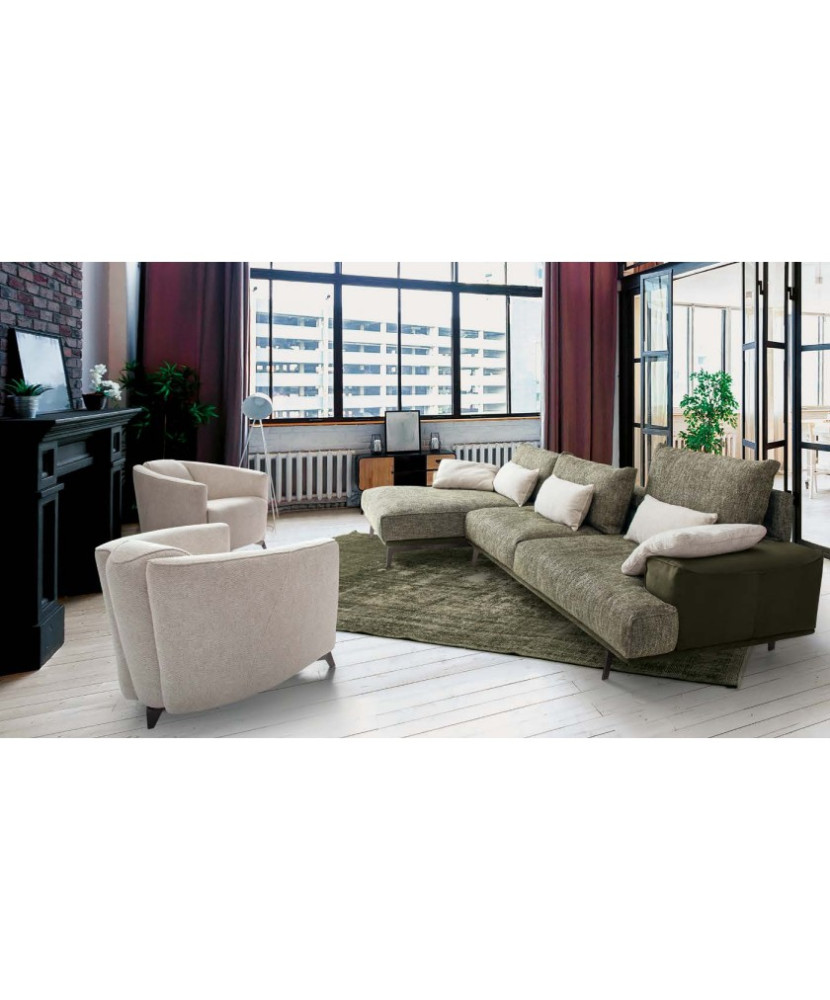 Chaise Longue en color verde