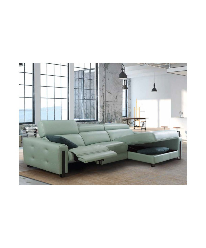 sofá con chaiselongue de gran calidad