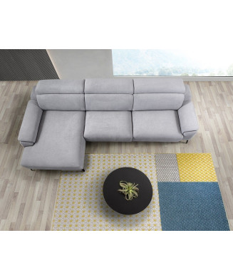 Sofá de lineas modernas con cheiselongue