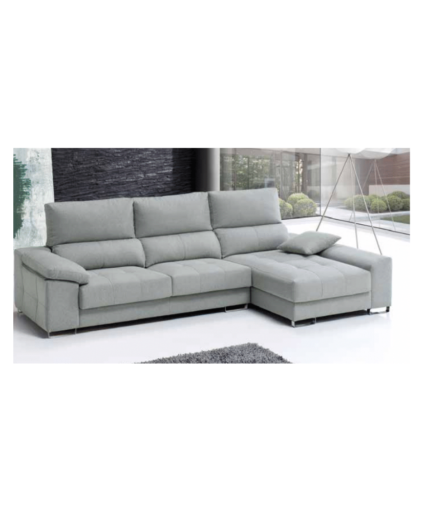 Sofá de dos plaza deslizante con arcón en chaiselonge