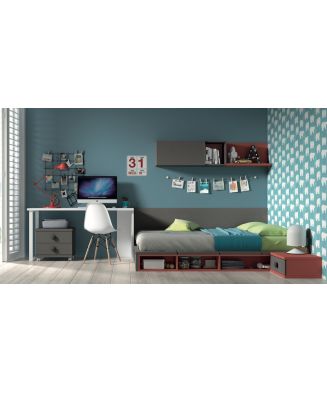 Dormitorio juvenil con escritorio
