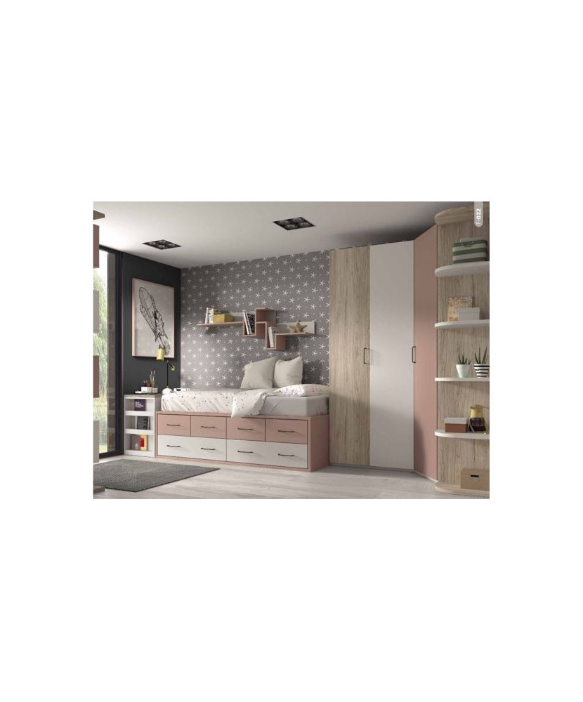 Dormitorio juvenil con arcón extraible Dormitorio juvenil con arcón extraible