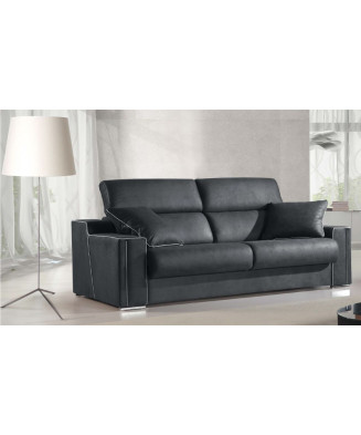 Sofá cama con cabezales reclinables