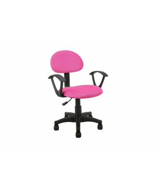 Silla de estudio con asiento y respaldo textil y base de nylon disponible en 3 colores