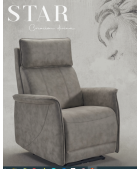 Sillón relax con doble reposapies y cabezal motorizado