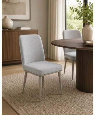 Silla Comedor Gris Nórdica Patas de Madera 89€ | Centro Liquidación
