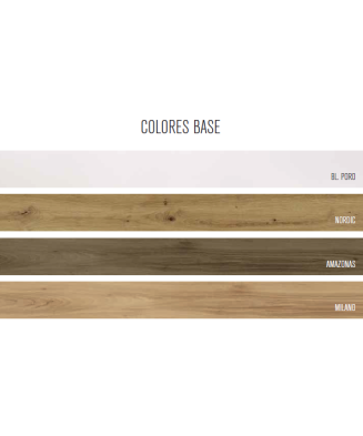 Mueble de salón en dos tonos de madera