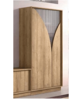 Mueble de salón con cristales