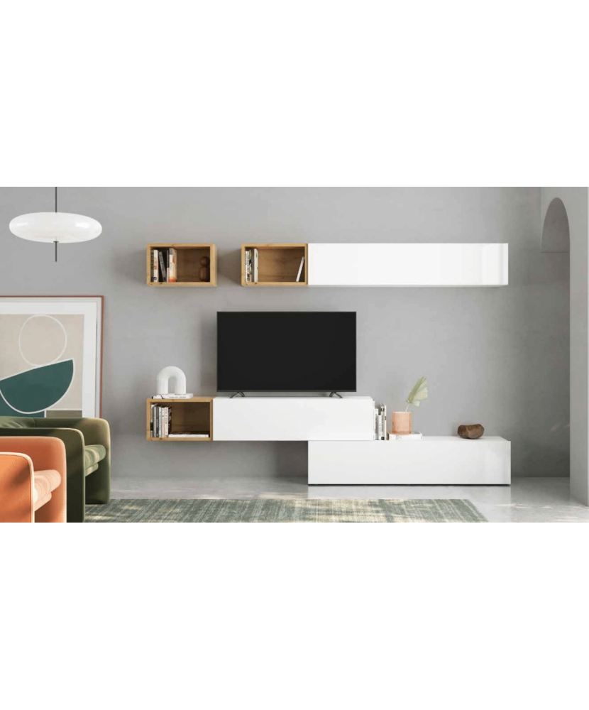 Muebles modulares de salón minimalista