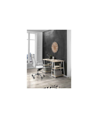 Mesa de estudio amplia y silla de oficina basculante