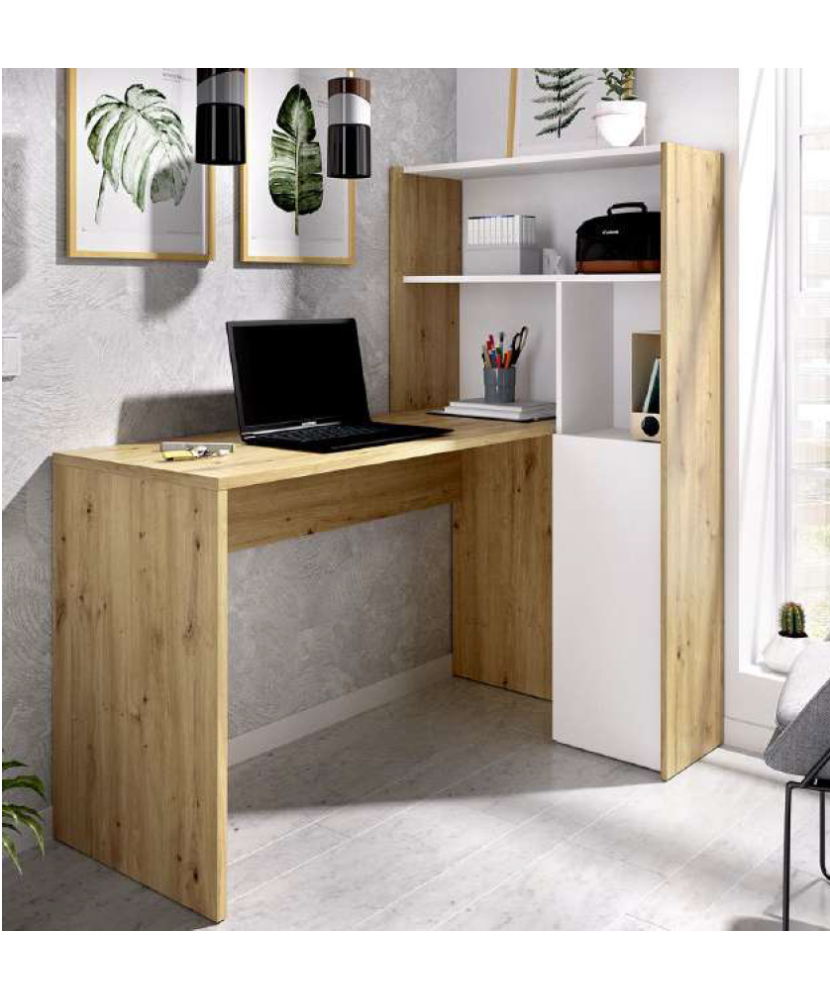 Escritorio con estanteria opcion montaje en L