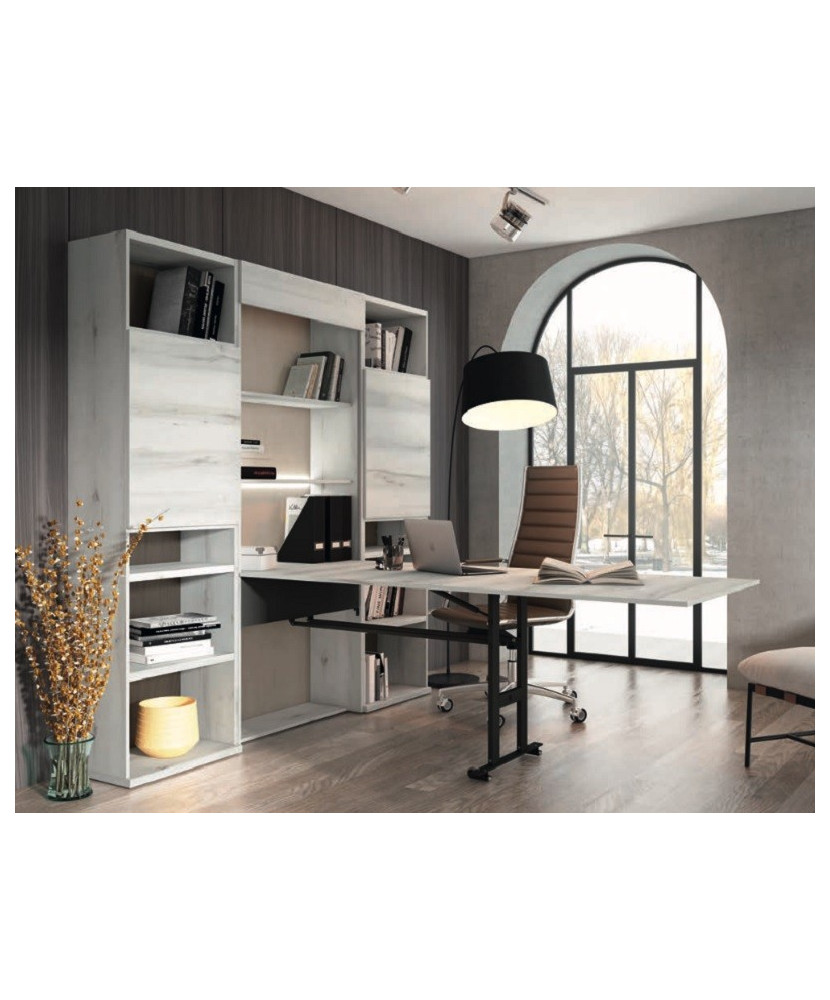 Estantería  con mesa oculta