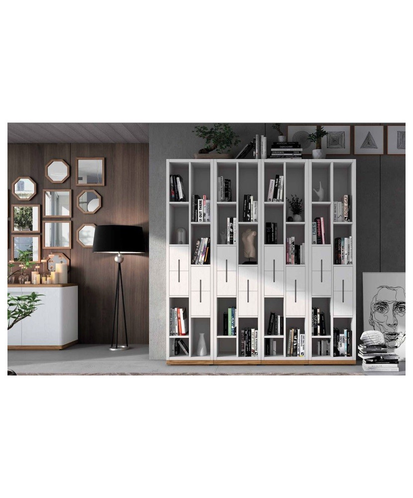 Estanteria lacada en blanco