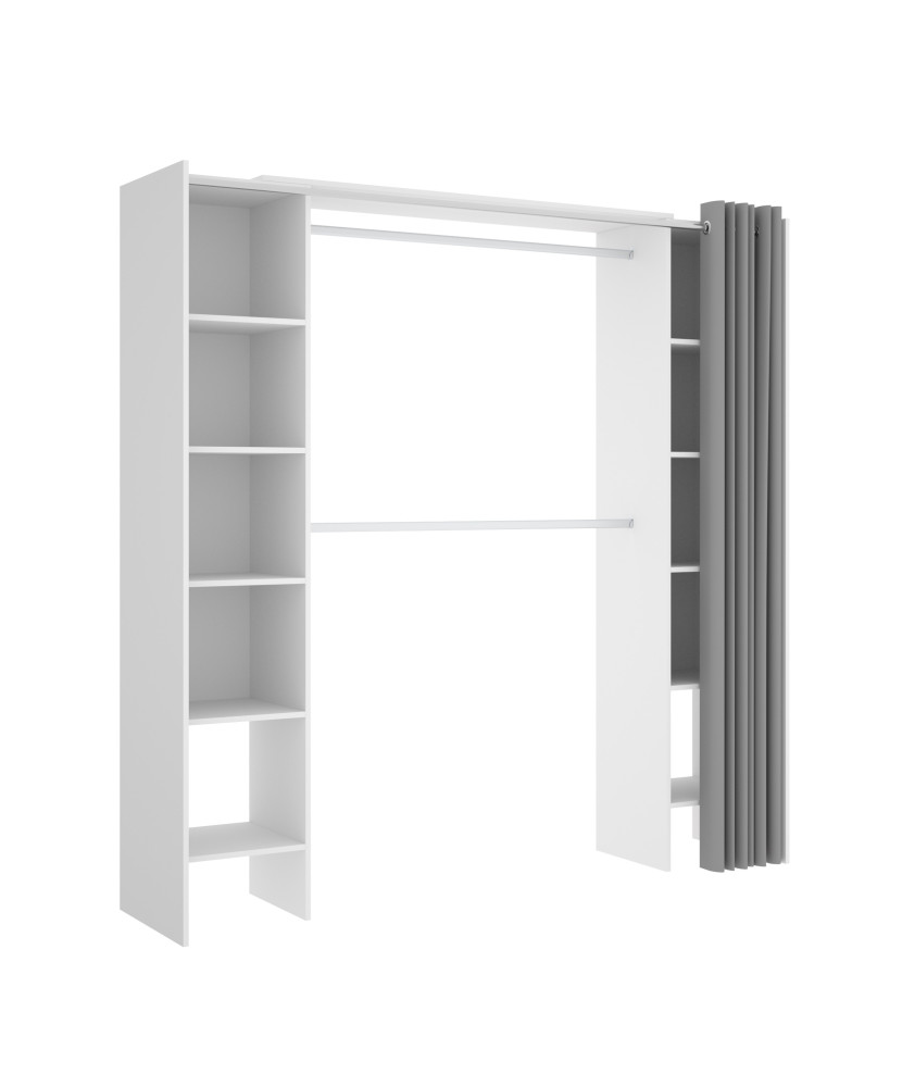 Armario Kit Vestidor Con Cortina
