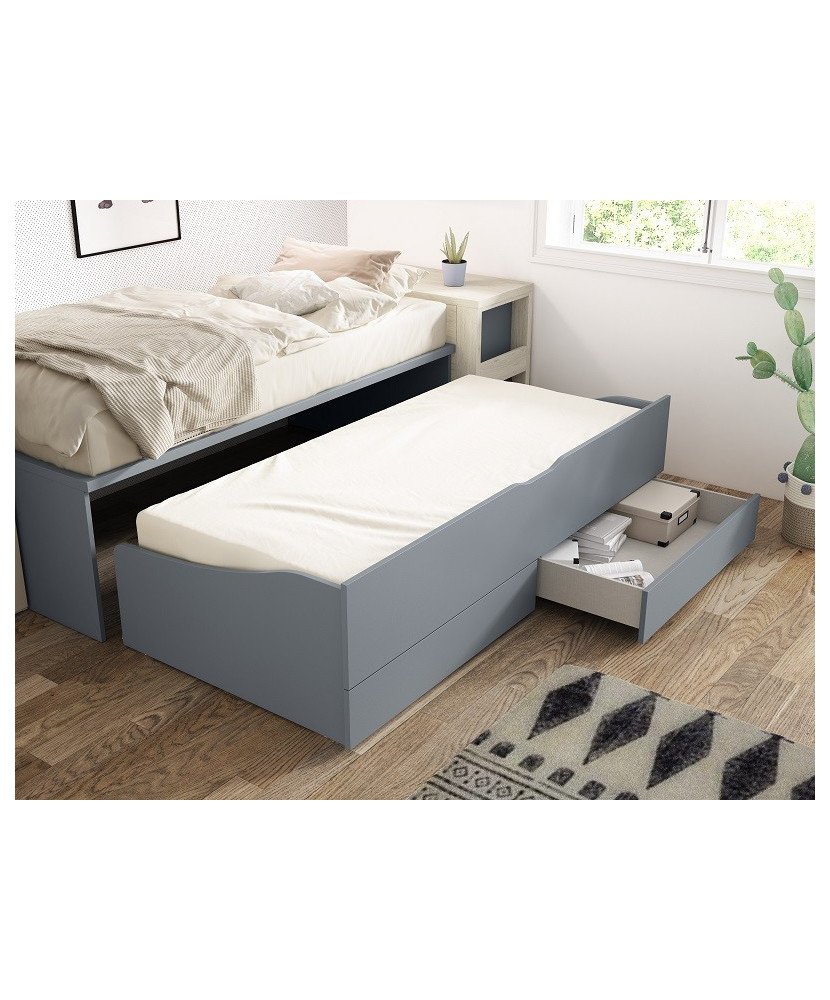 Cama doble para dormitorio juvenil