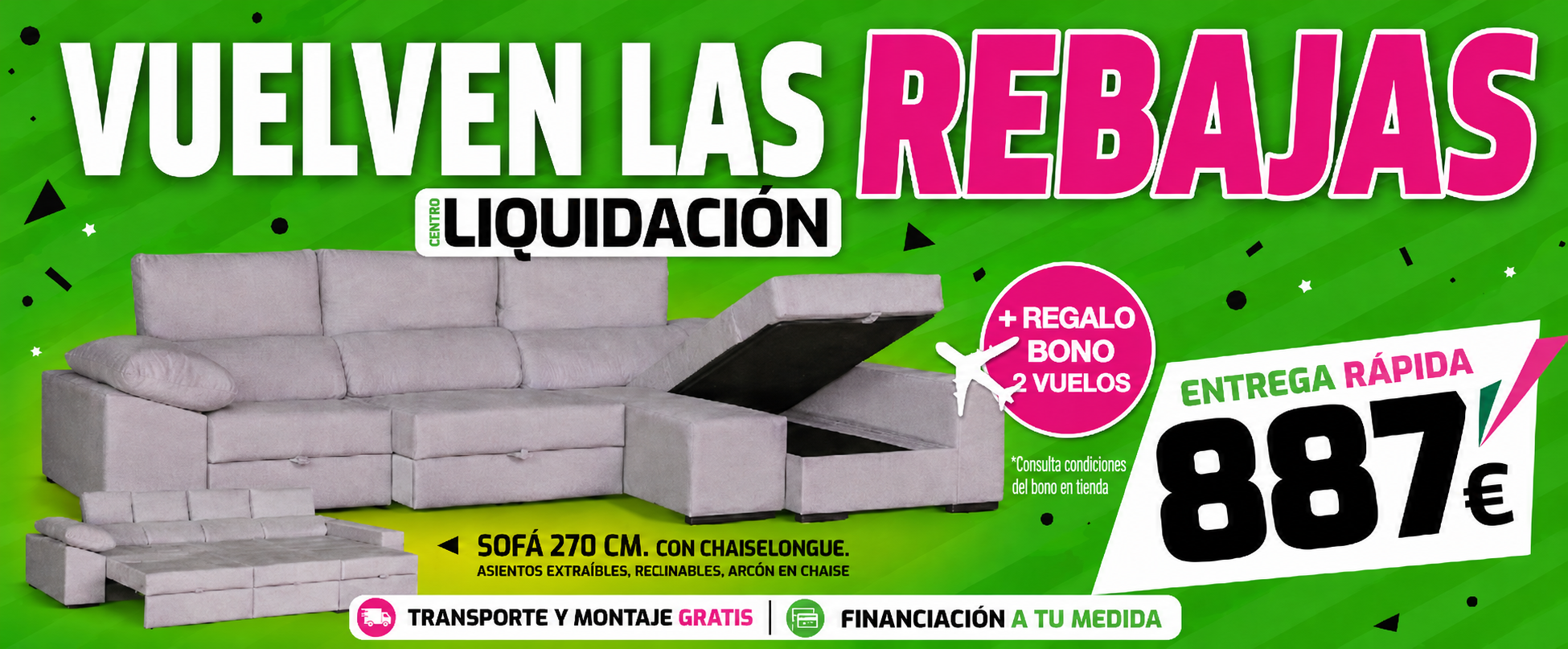 Sofas con Chaise Longue