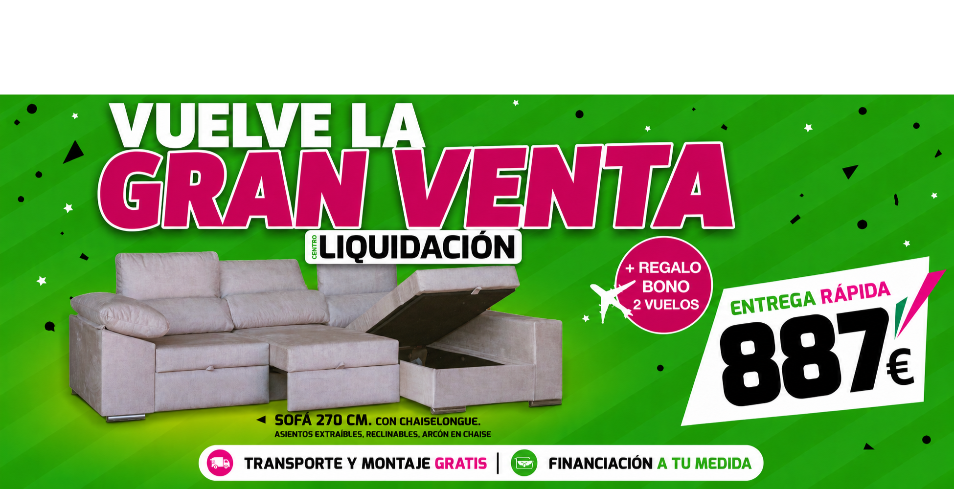 Sofas con Chaise Longue