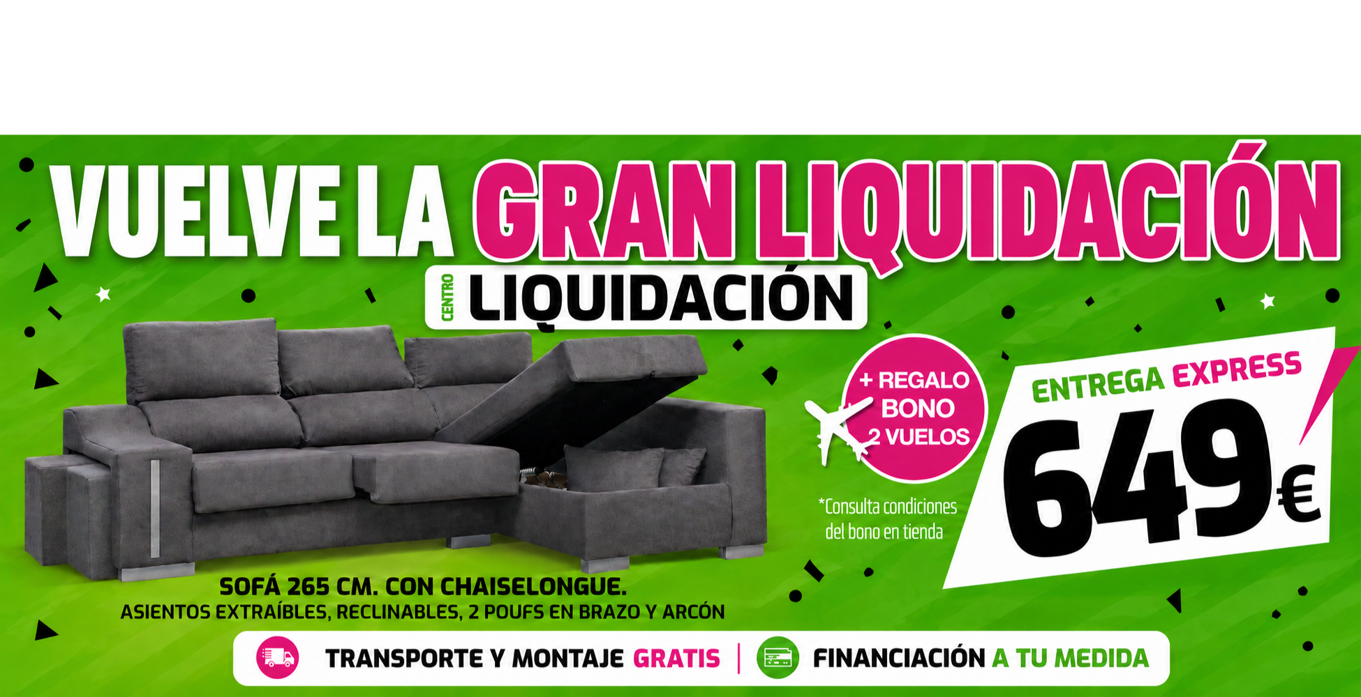 Sofas en liquidación